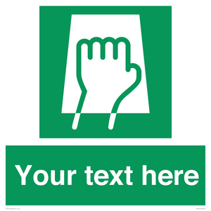 Custom Push Pad Sign